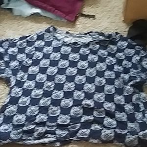 Blue owl crop top